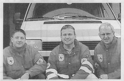 Bereitschaftsleiter Jens-Peter Lindner (Mitte), Helmut Lübben (Rechts) sowie Udo Kroner (Links)
